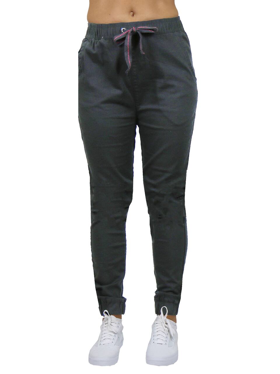 Galaxy By Harvic Loose Fit Stretch Twill Women's Joggers